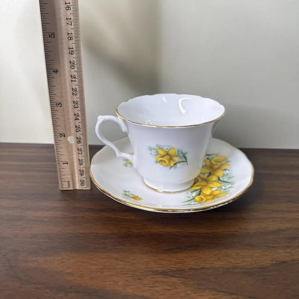 Vintage Teacup and Saucer Royal Kent Made in England Bone China